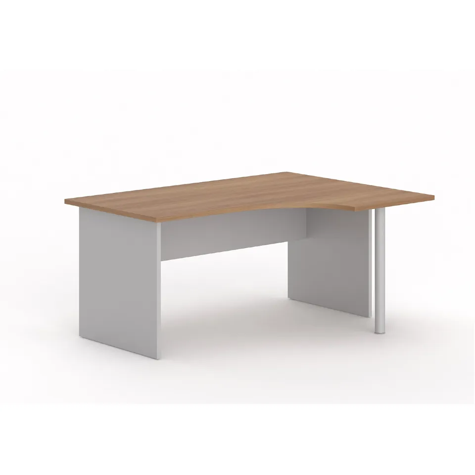 MOBIKA TONO Bureau compact angle bois pieds panneaux