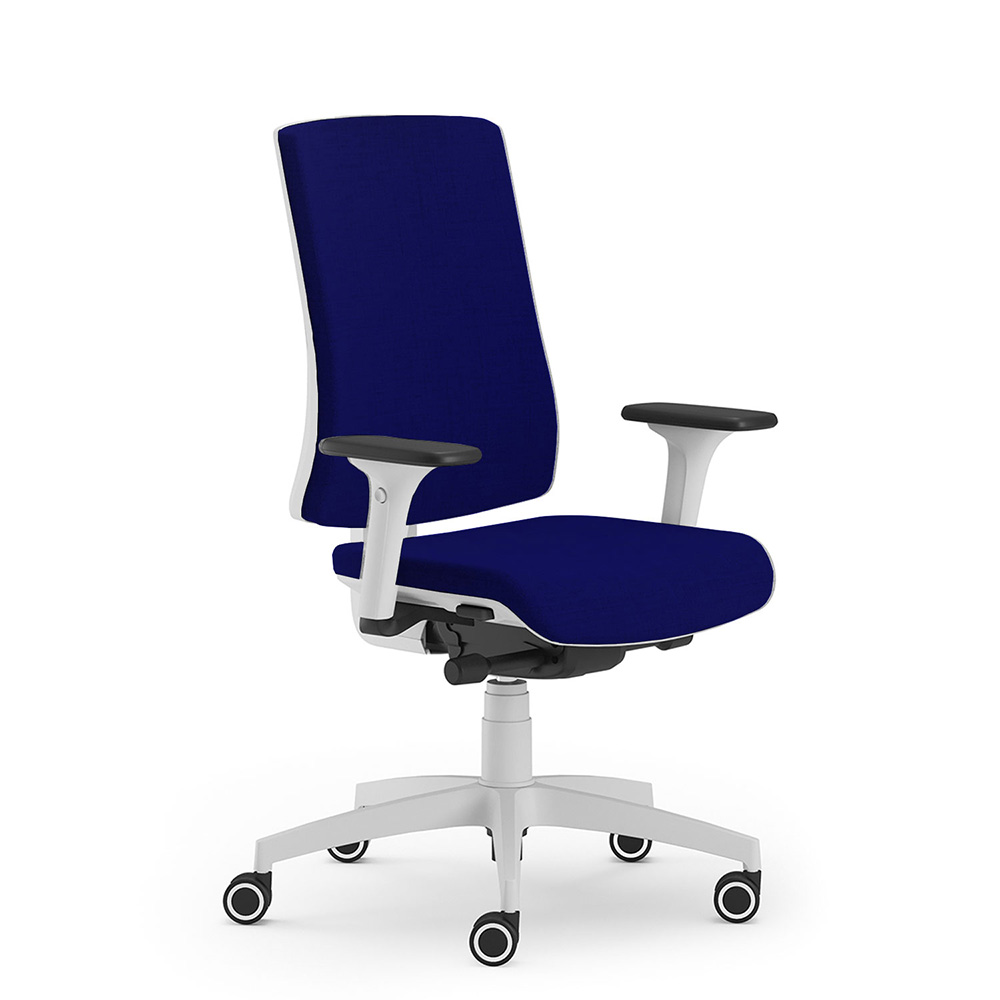 CUF Milano Oria White chaise de bureau blanche ergonomique