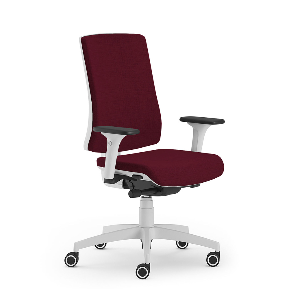 CUF Milano Oria White chaise de bureau blanche ergonomique