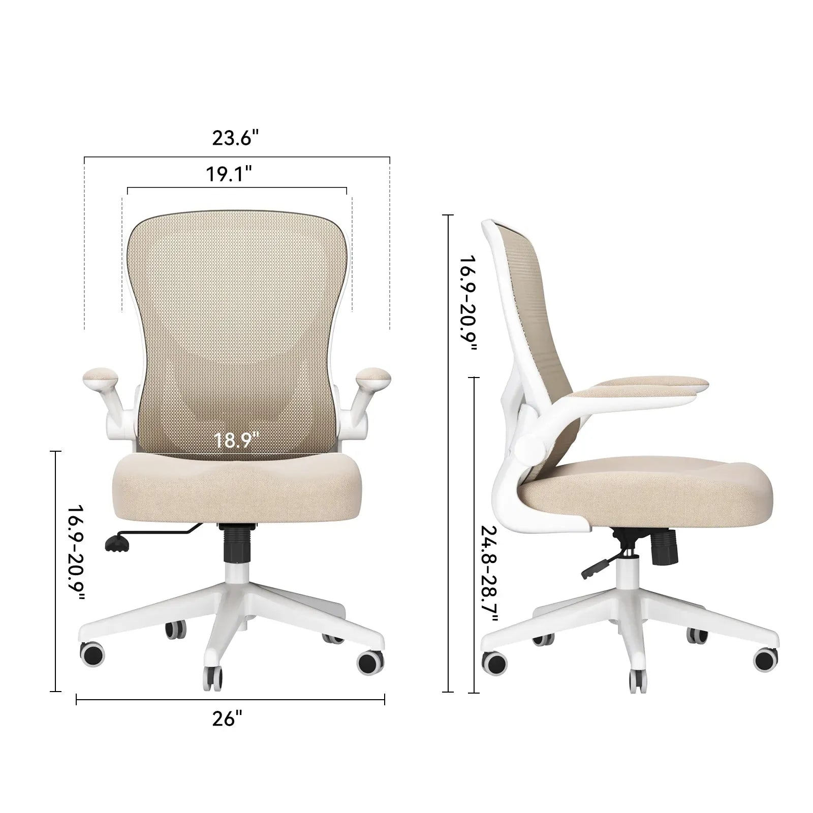 Hbada J Series J3 siège ergonomique gris maille respirante