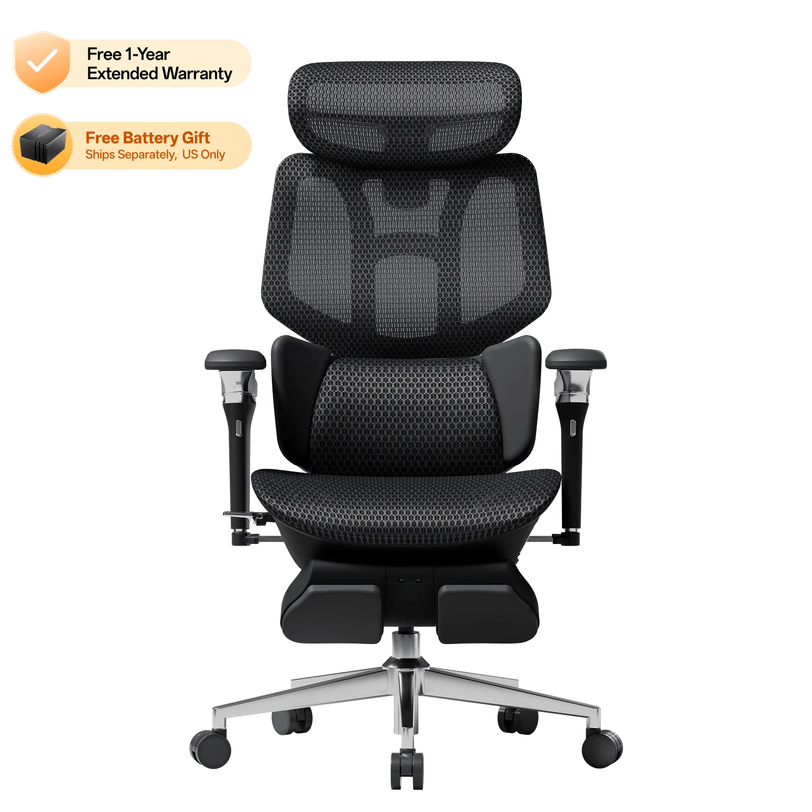 Hbada X7 Series X7 siège ergonomique gris massage chauffant