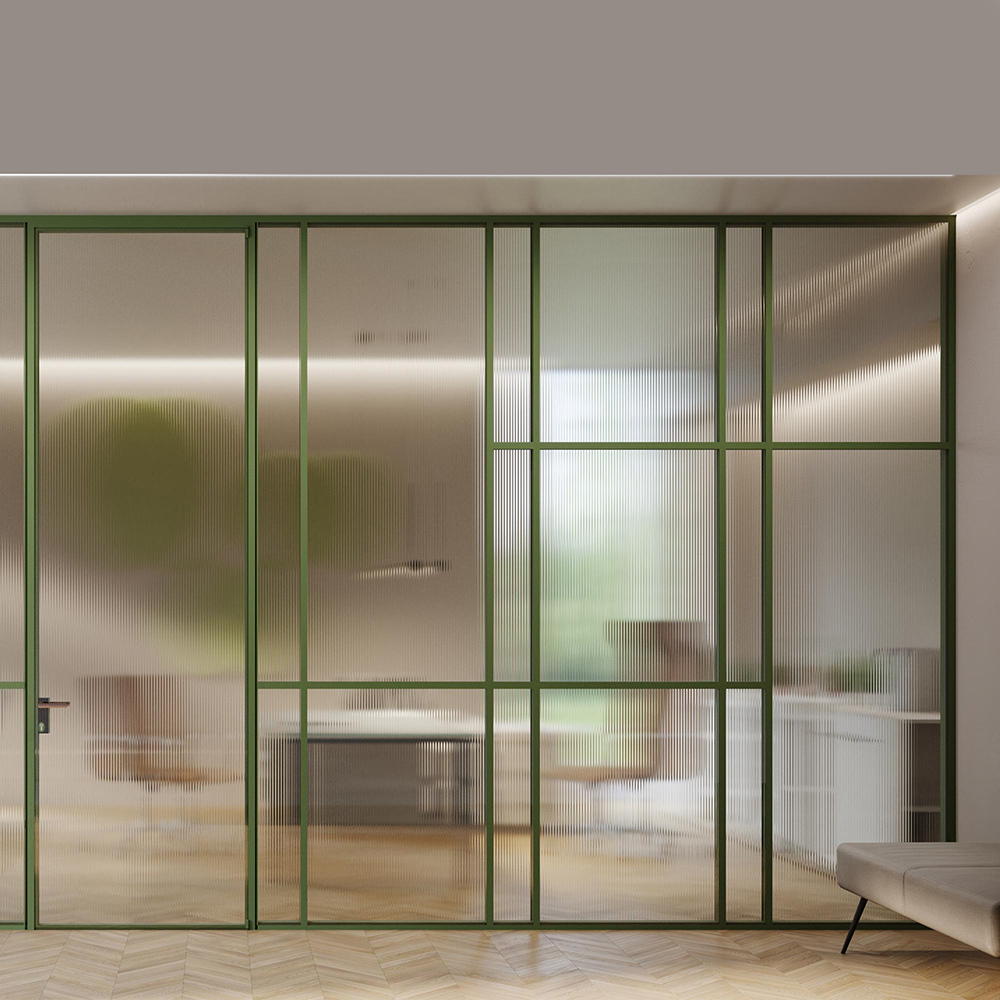 CUF MILANO Jaleed Glass Wall cloison bureau vitrée