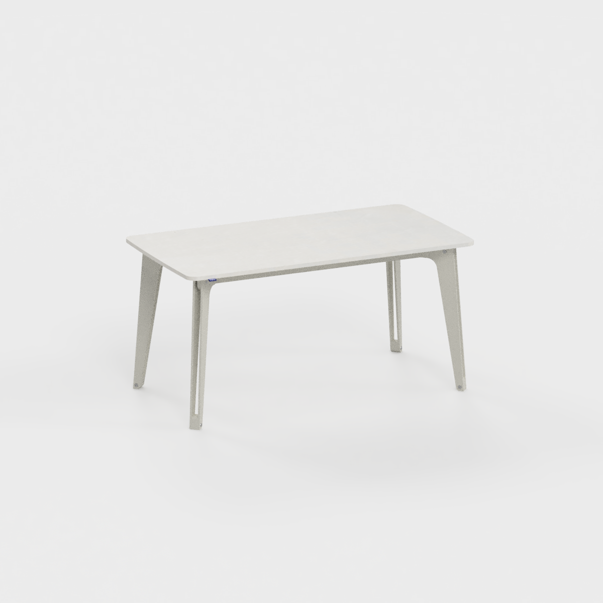 Tizu Brotteaux table L150 x 80 cm blanc 74 cm