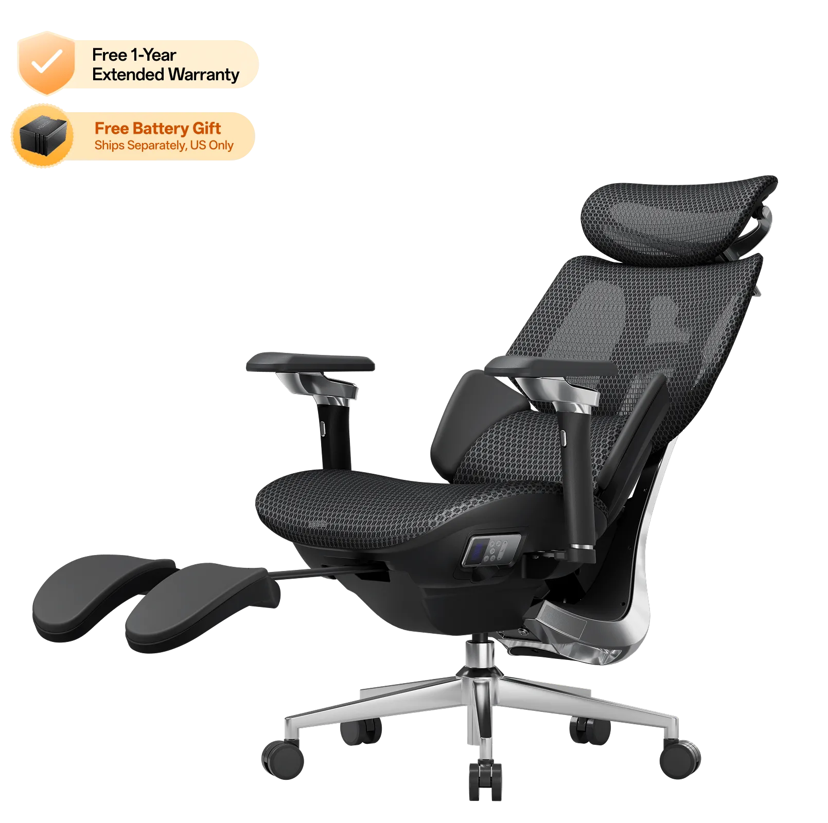 Hbada X7 Series X7 siège ergonomique gris massage chauffant
