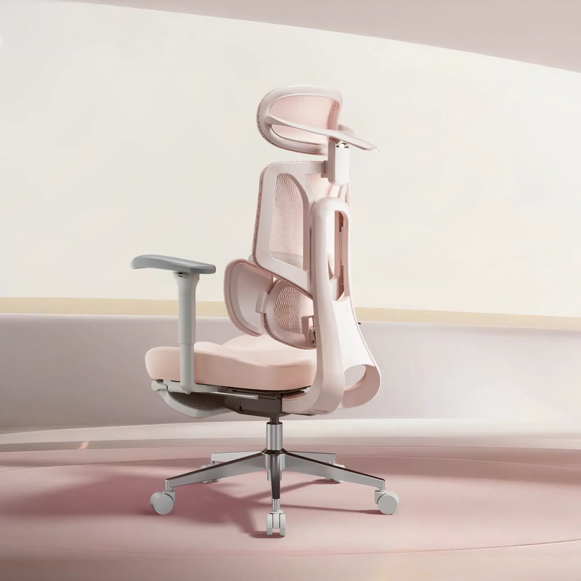 Hbada E3 Air Chaise de bureau rose assise confort