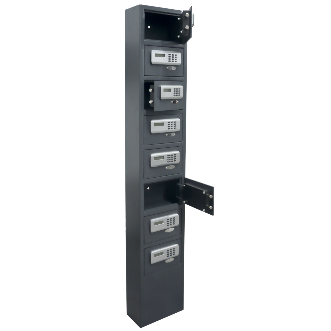 MOBIKA Industrie Coffre-fort électronique 8 cases colonne