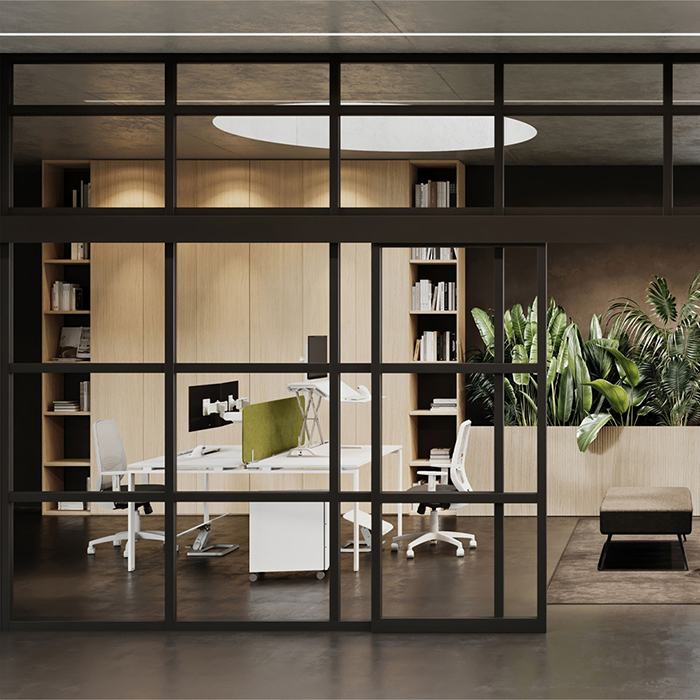 CUF Milano Britwall cloison vitrée de bureau