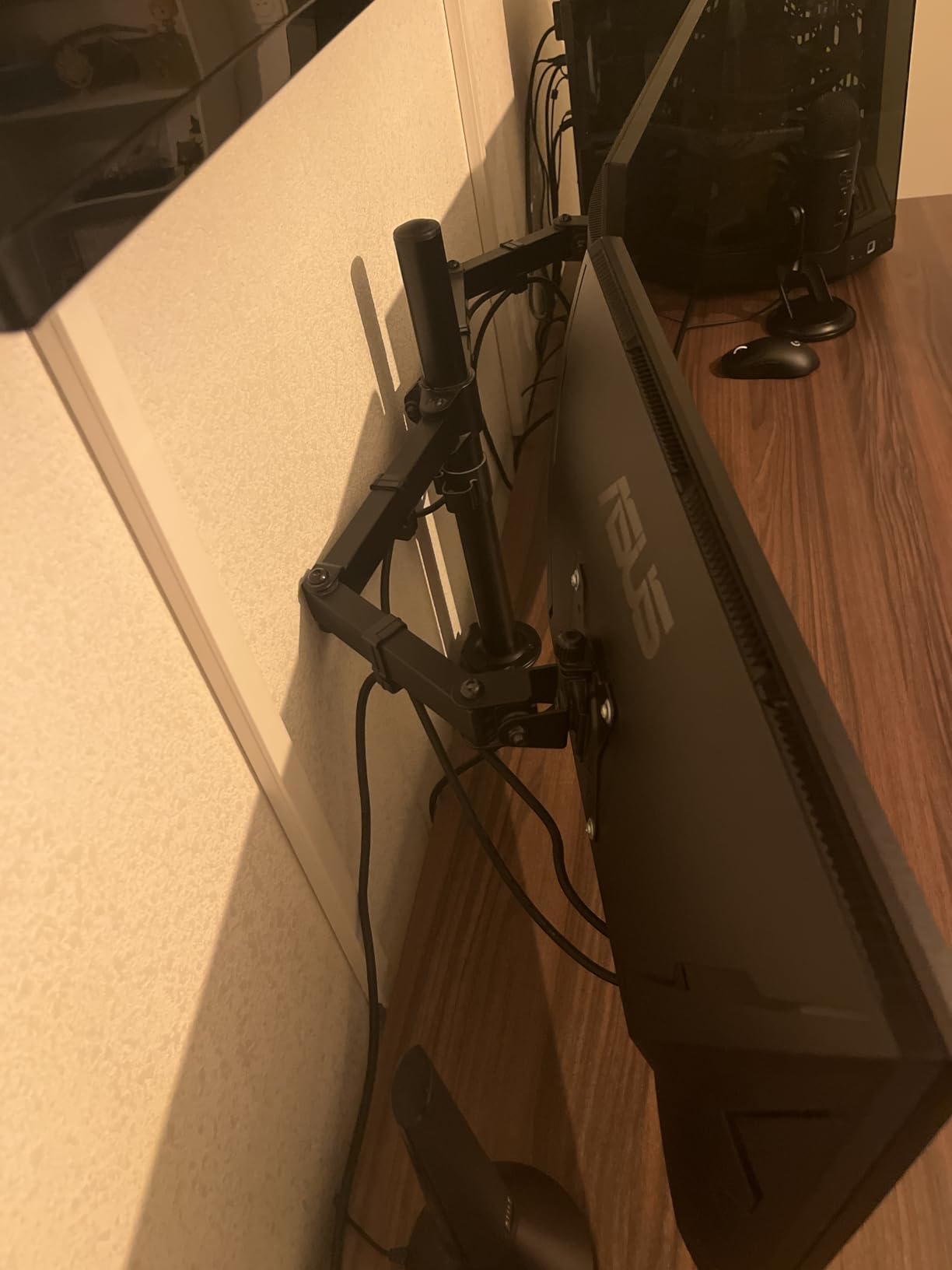 ErGear Monitor Mounts support écran PC noir 2x32 pouces