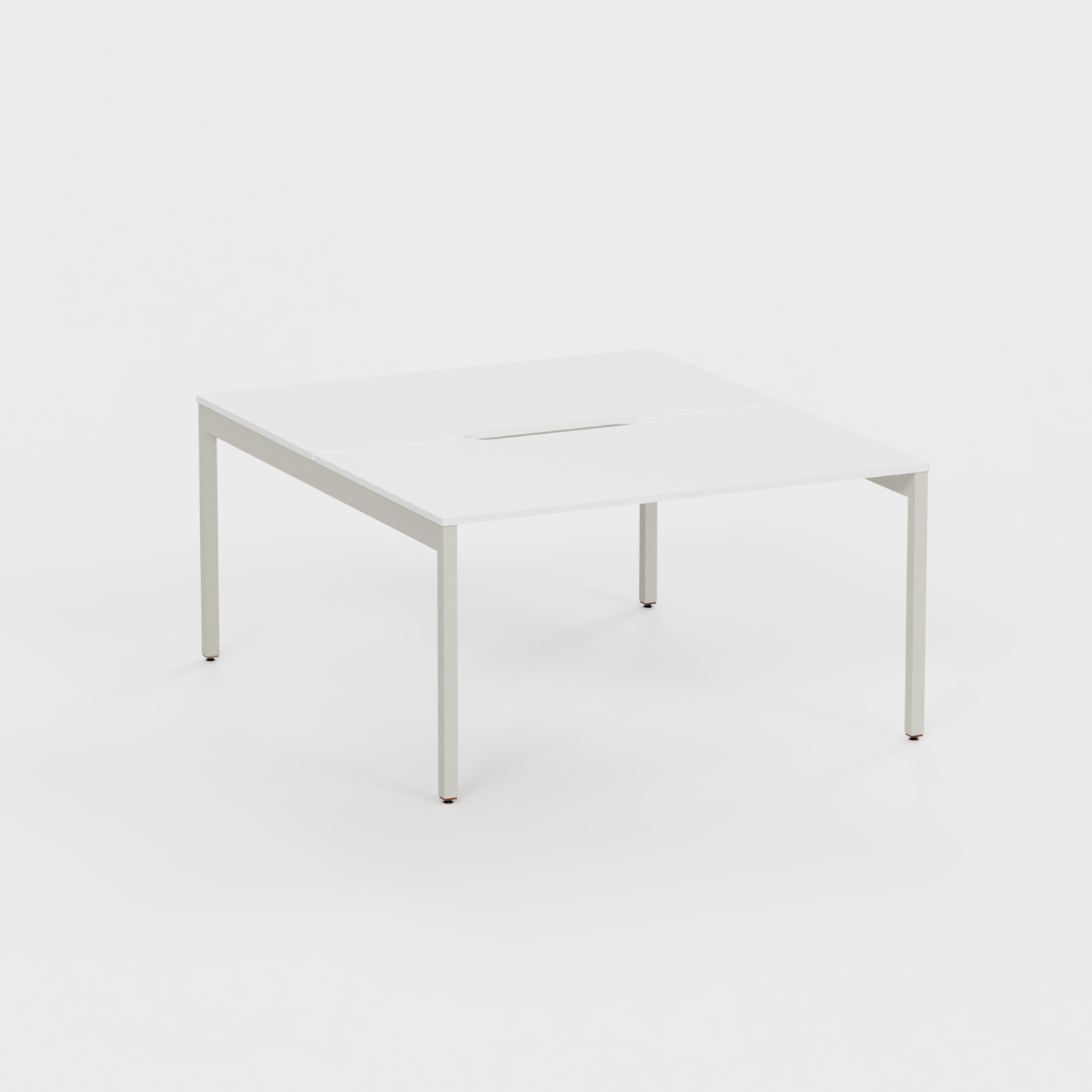 Tizu Villette bench 2 postes Blanc L120xP60 cm