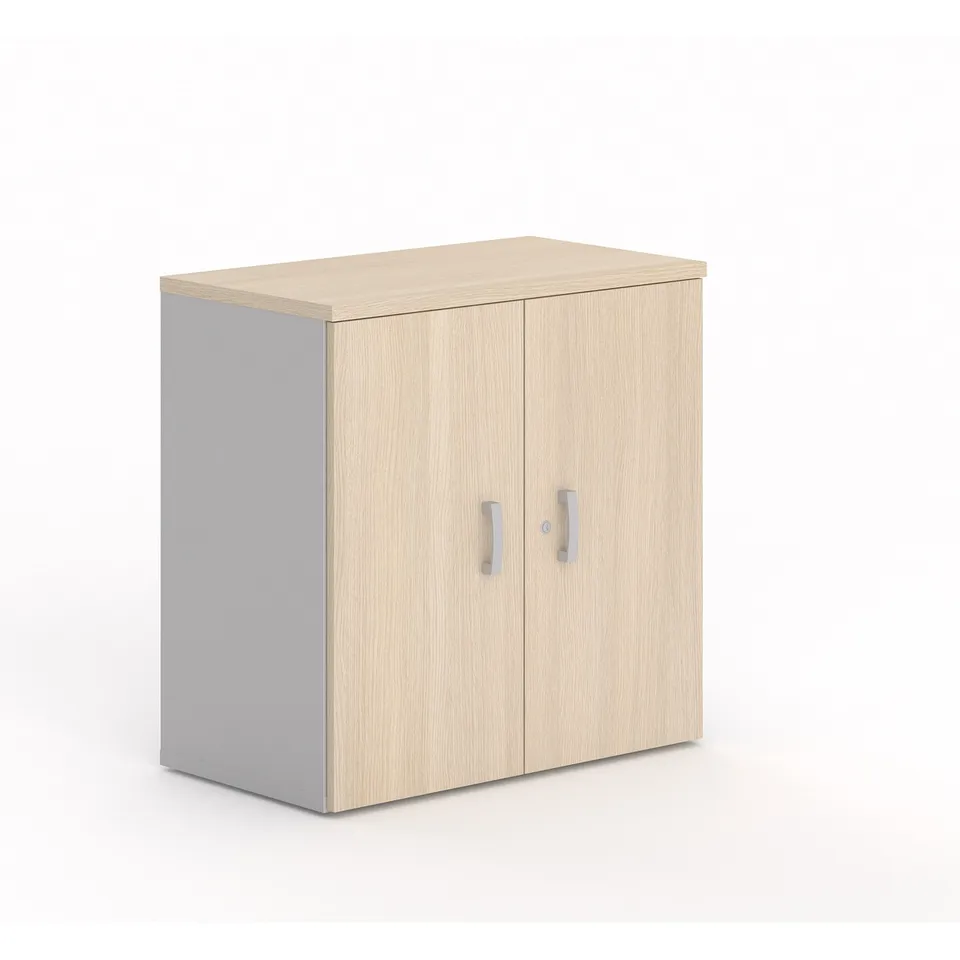 MOBIKA Bureau TONO meuble mi-haut portes battantes