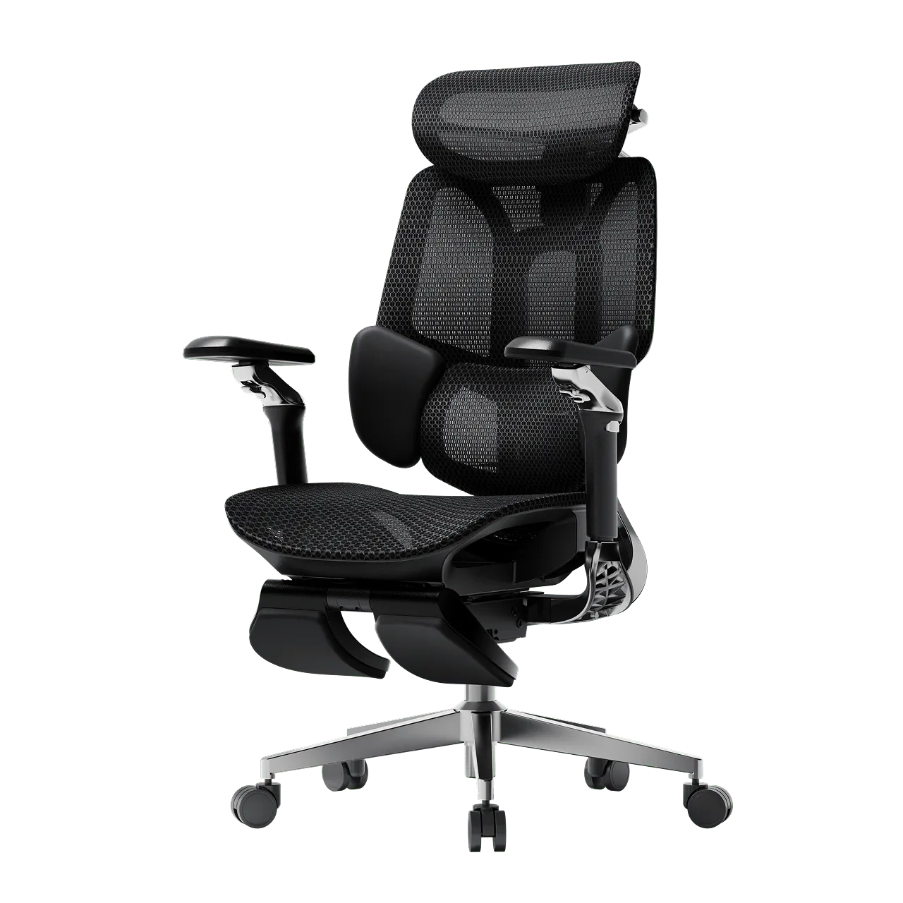 Hbada E3 Pro 2026 Chaise de bureau noir lombaire 8D