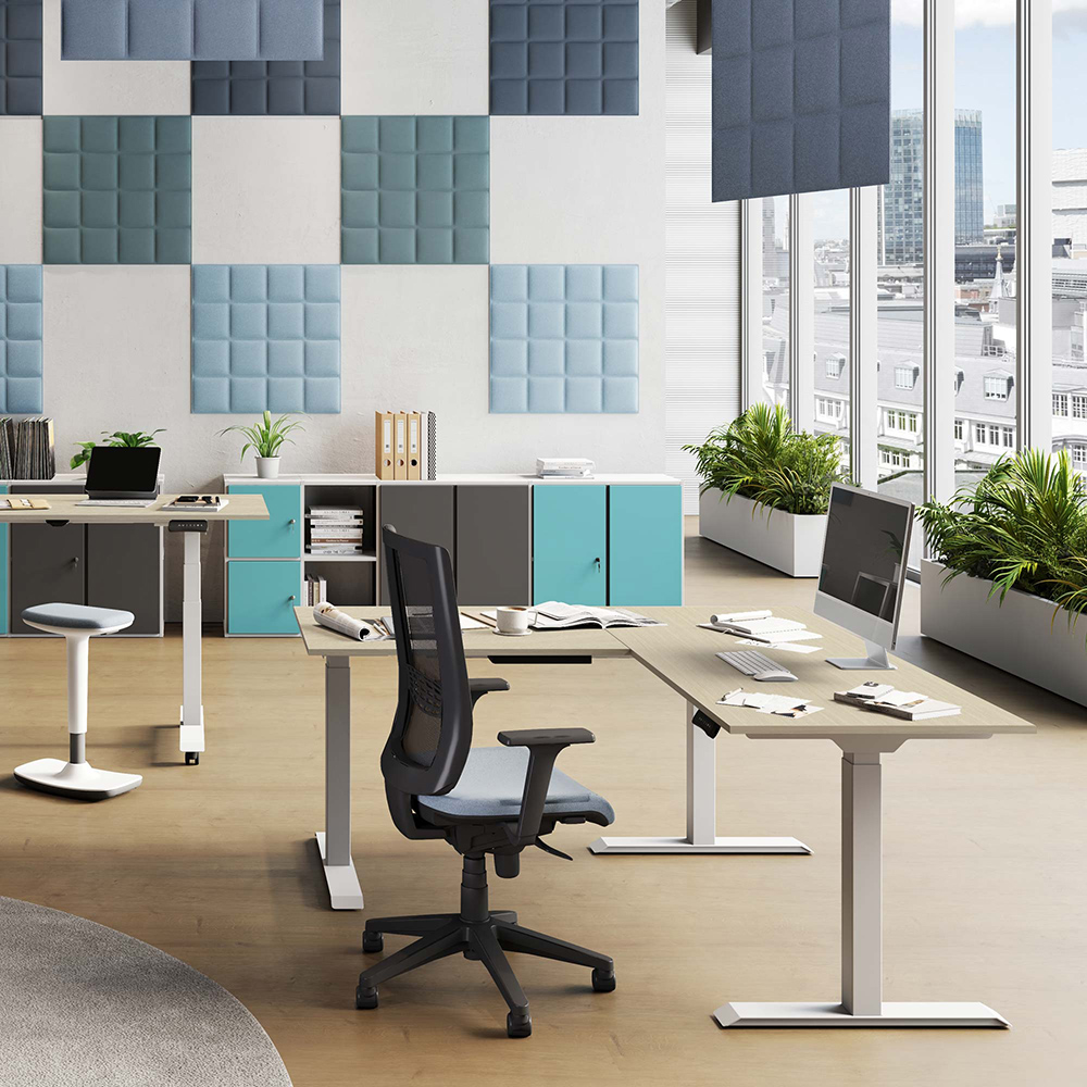 CUF MILANO Bramante Easy-Up bureau réglable extension