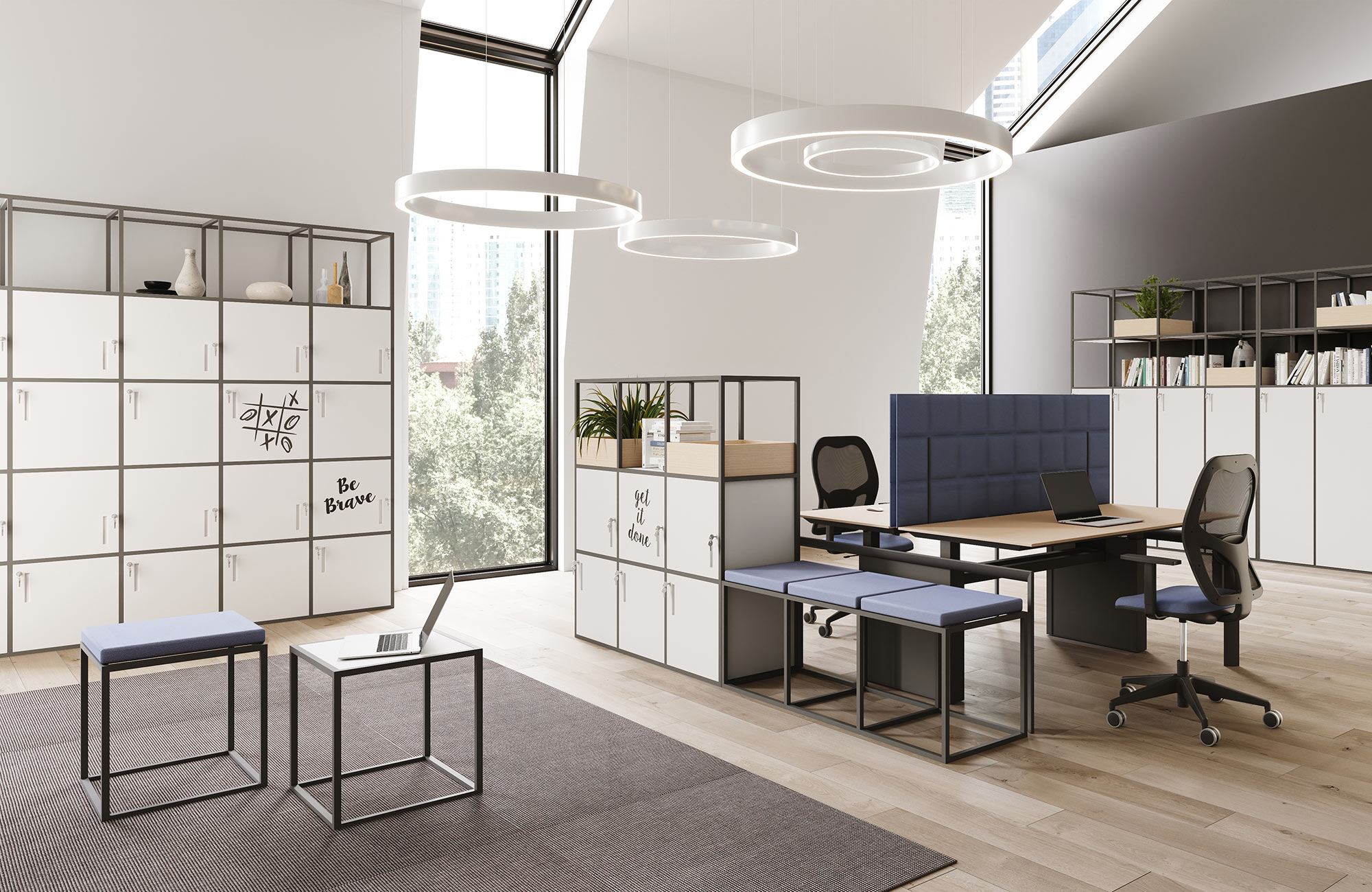 CUF MILANO Lockers Cartesio casier de bureau métal
