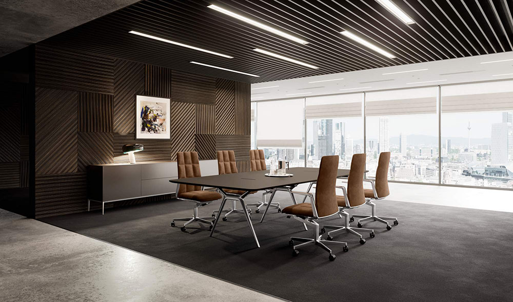 CUF MILANO Leadchair Management fauteuil direction dossier haut