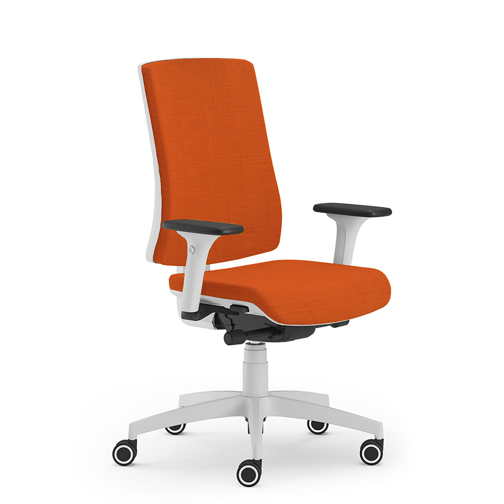CUF Milano Oria White chaise de bureau blanche ergonomique