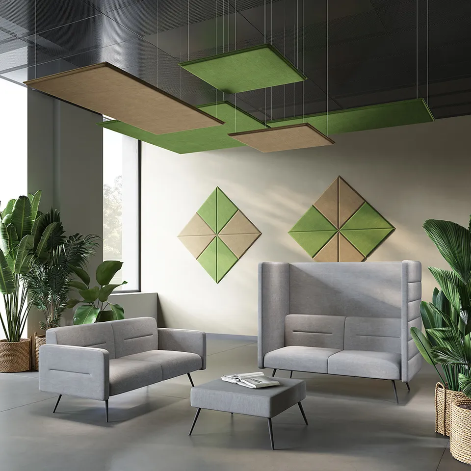 CUF Milano Tile Acoustix panneau acoustique mural bureau