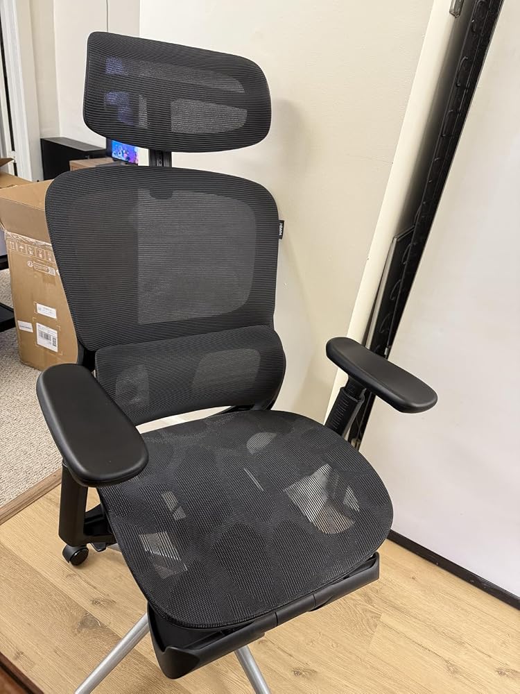 Hbada P Series P2 siège ergonomique gris soutien lombaire