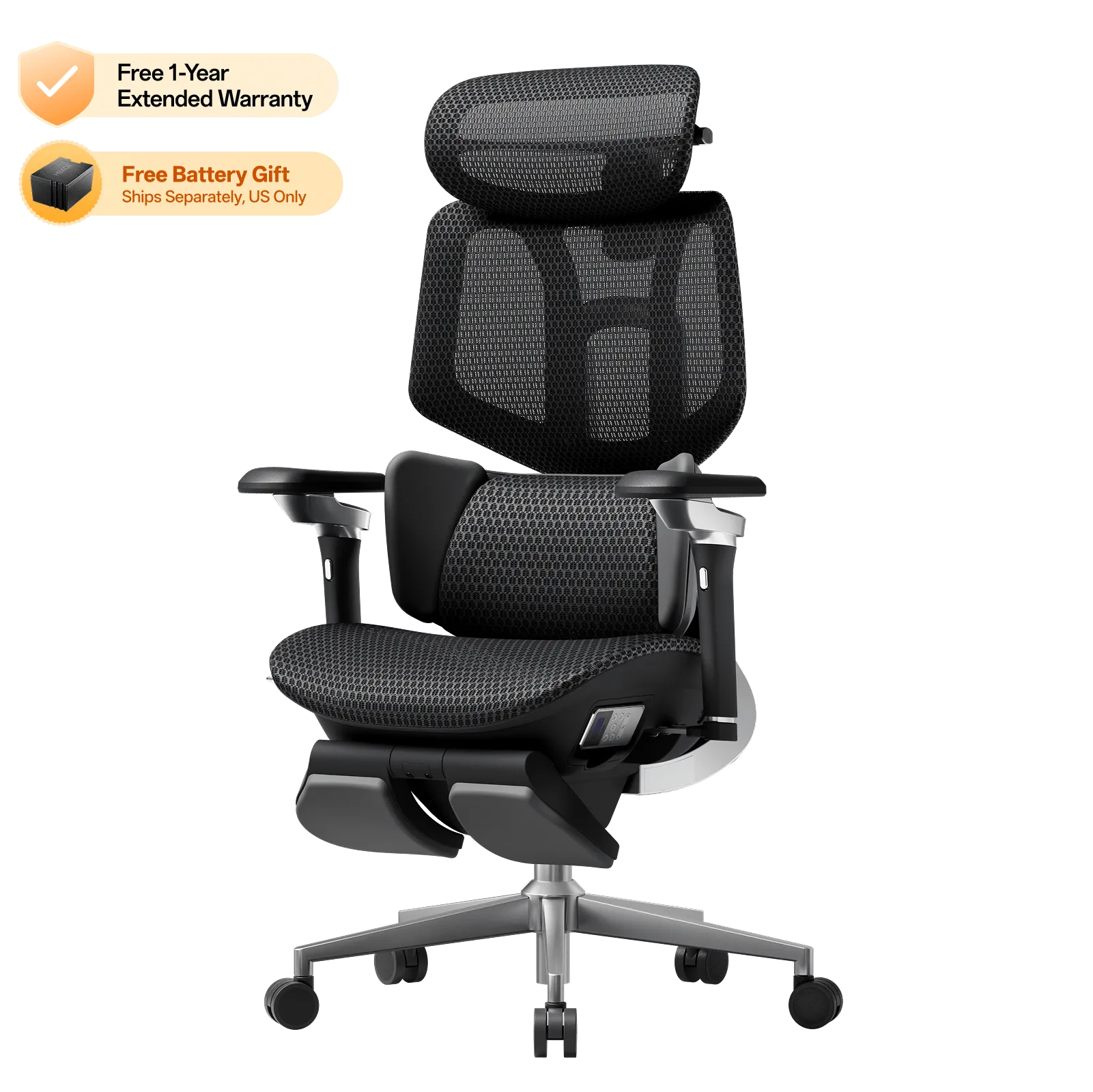 Hbada X7 Series X7 siège ergonomique gris massage chauffant