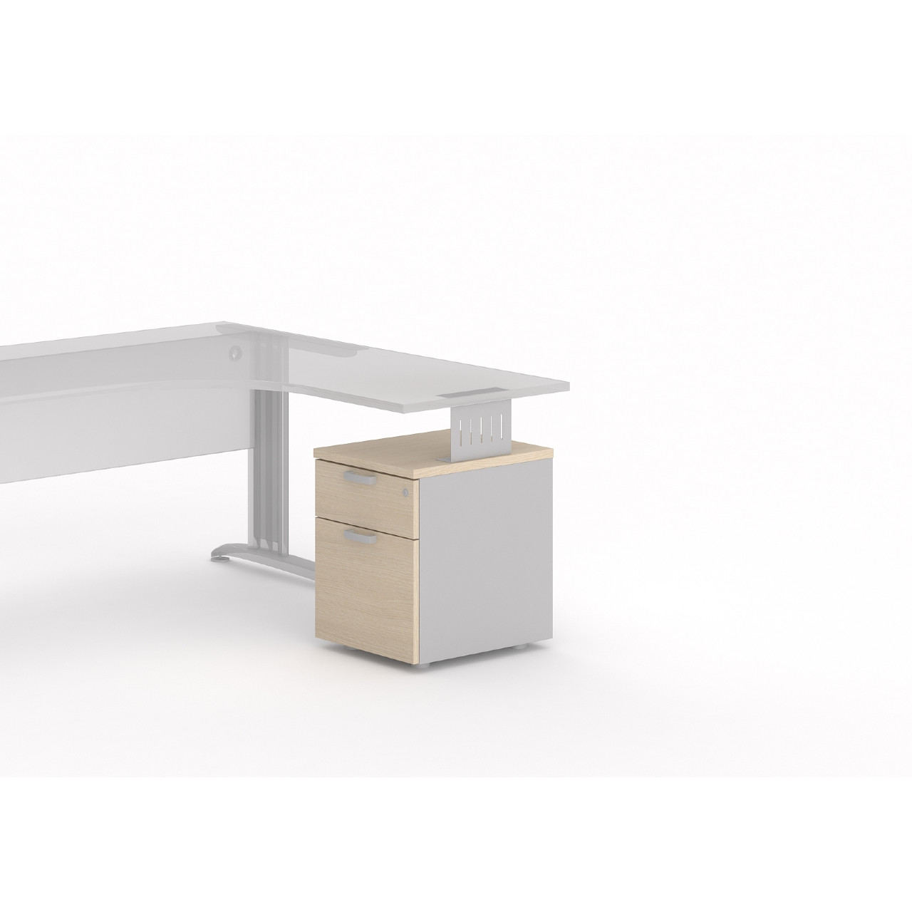 MOBIKA Bureau TONO caisson porteur 1 tiroir bureau