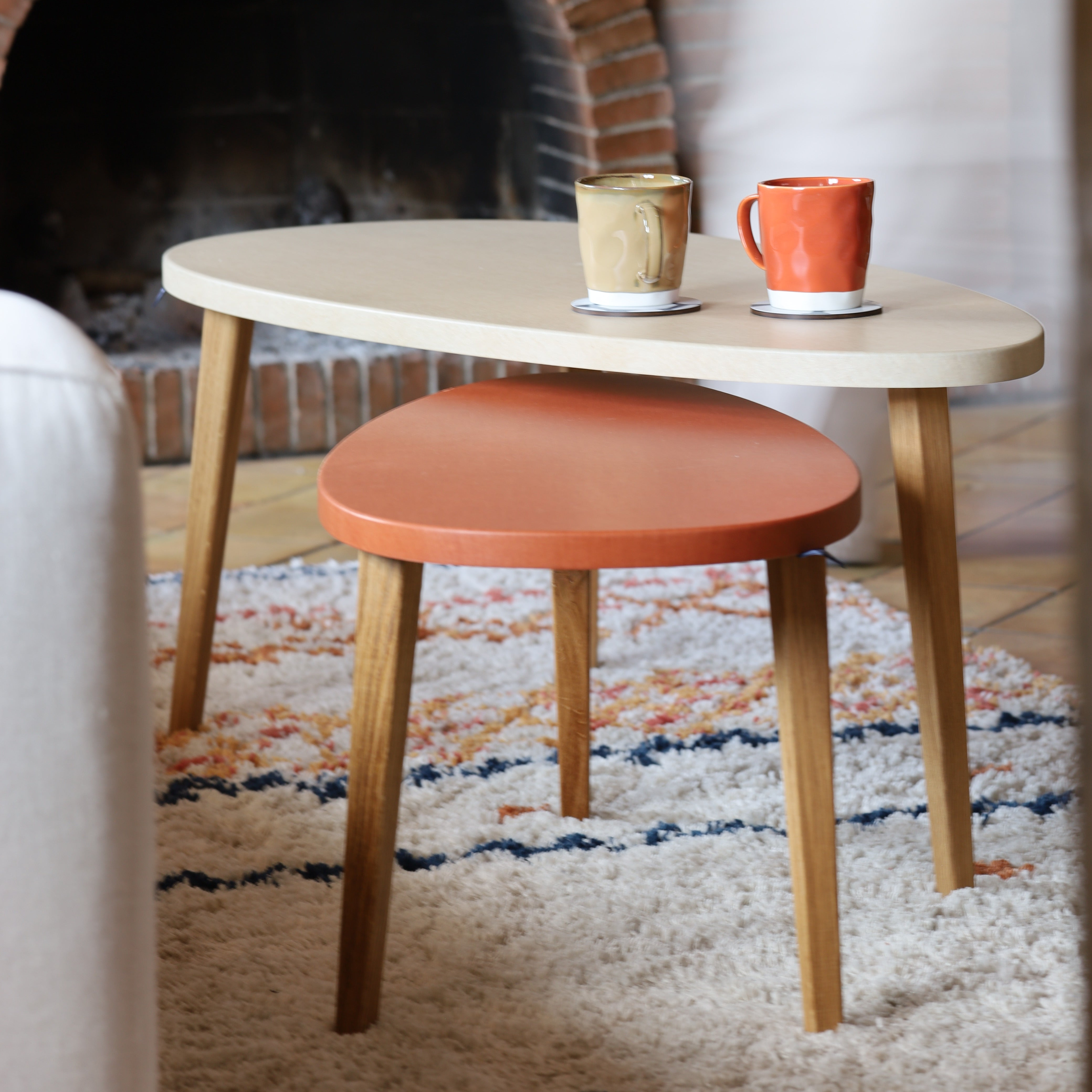 Tizu Bellecombe Combe L70cm table basse Sable 70x35cm