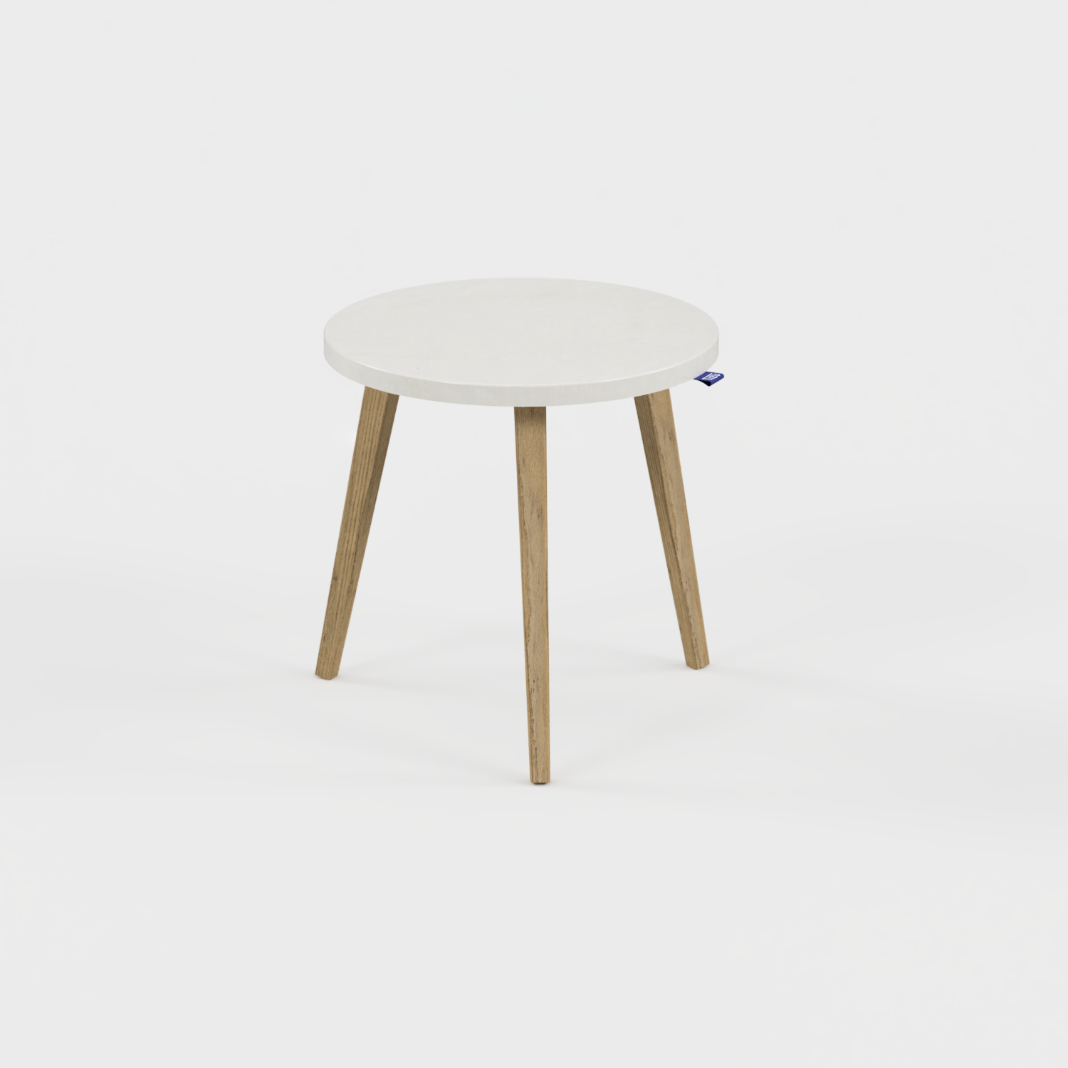 Tizu Confluence table basse Blanc Jacquard Ø45 cm
