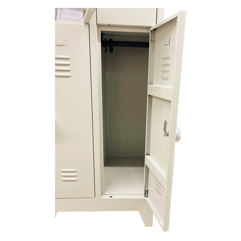 Mobika Industrie vestiaire multicases 4 cases sur pieds à code