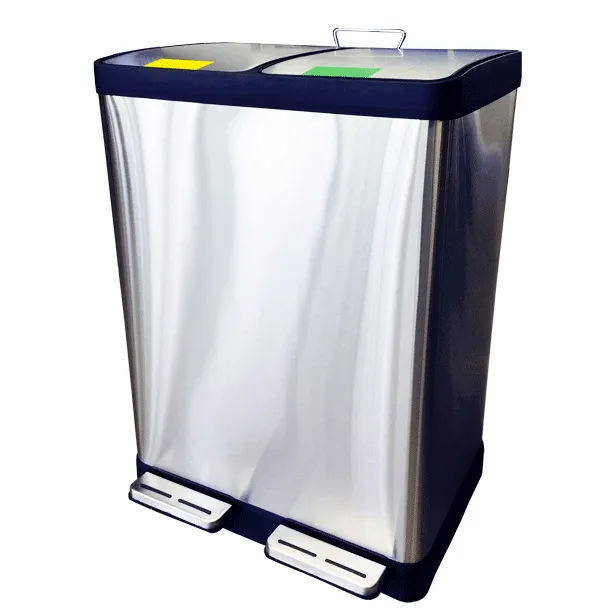 MOBIKA Bureau poubelle tri 2 compartiments sélectif