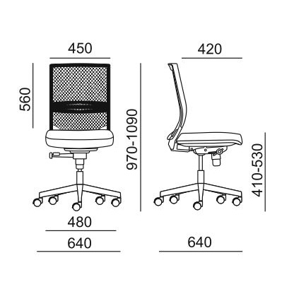 MOBIKA Bureau fauteuil Easy siège ergonomique réglable