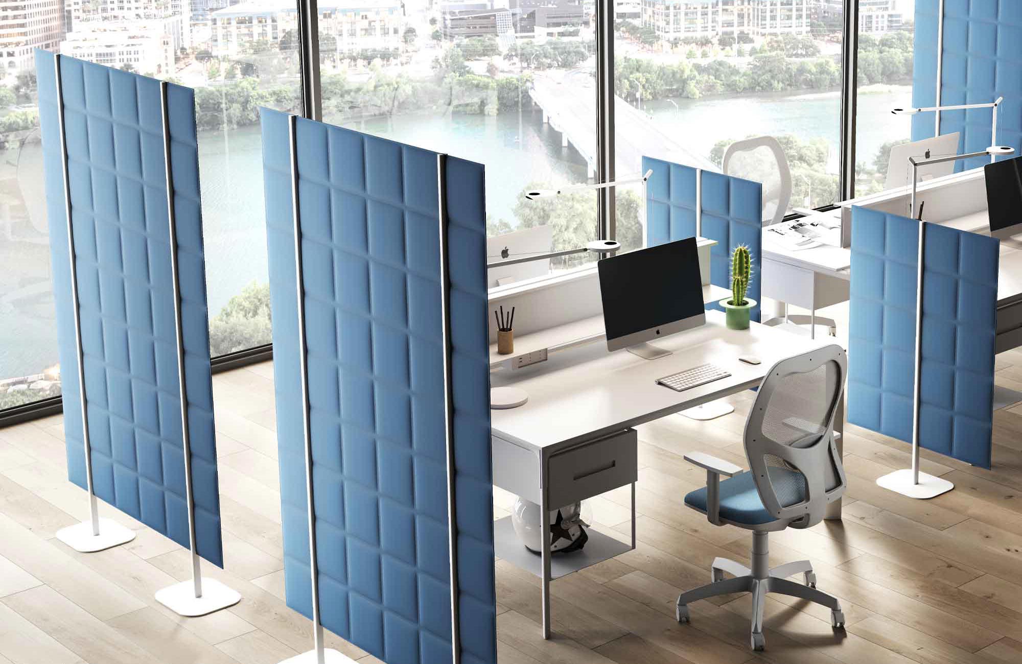 CUF MILANO Tetrix Free Standing panneau acoustique bureau