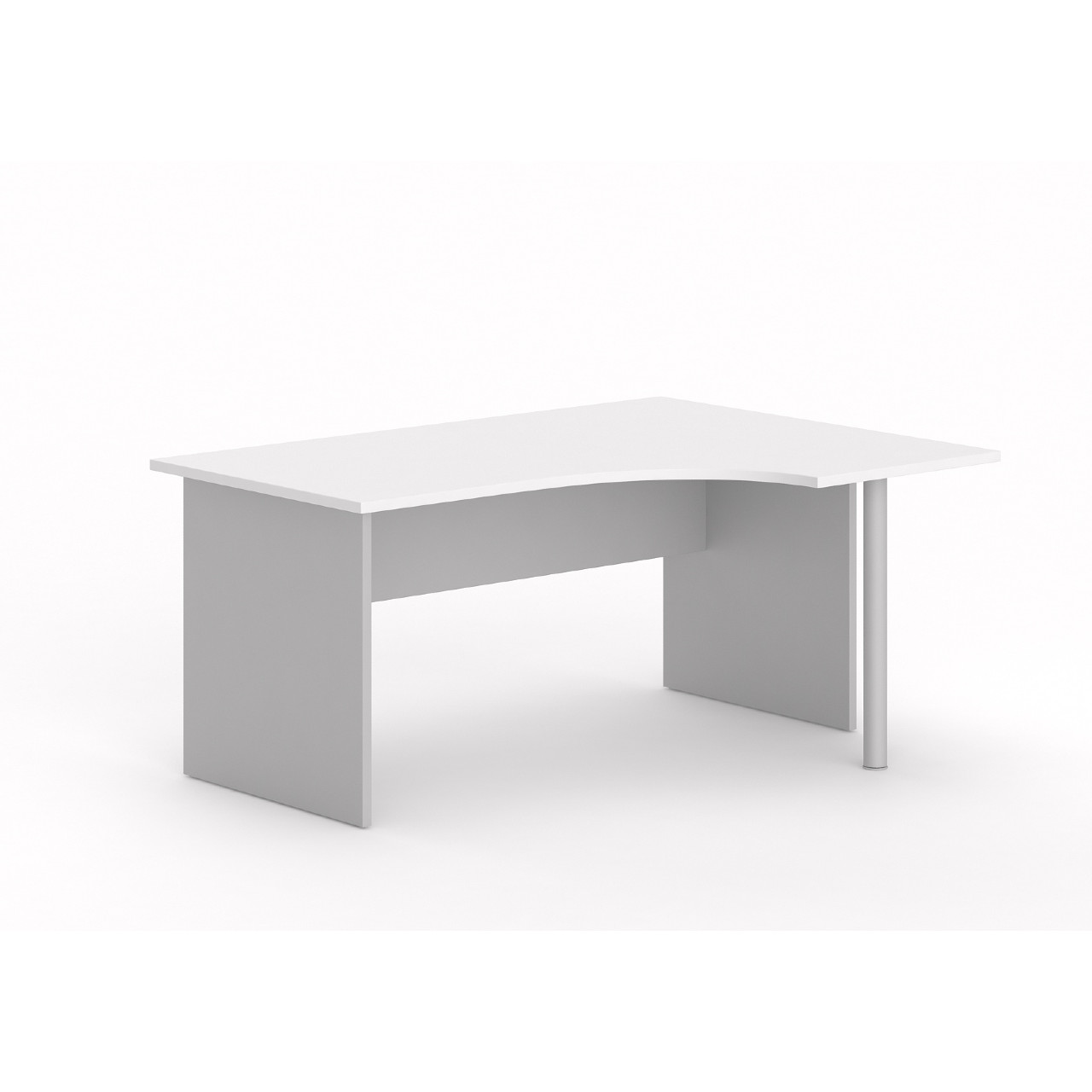 MOBIKA TONO Bureau compact angle bois pieds panneaux