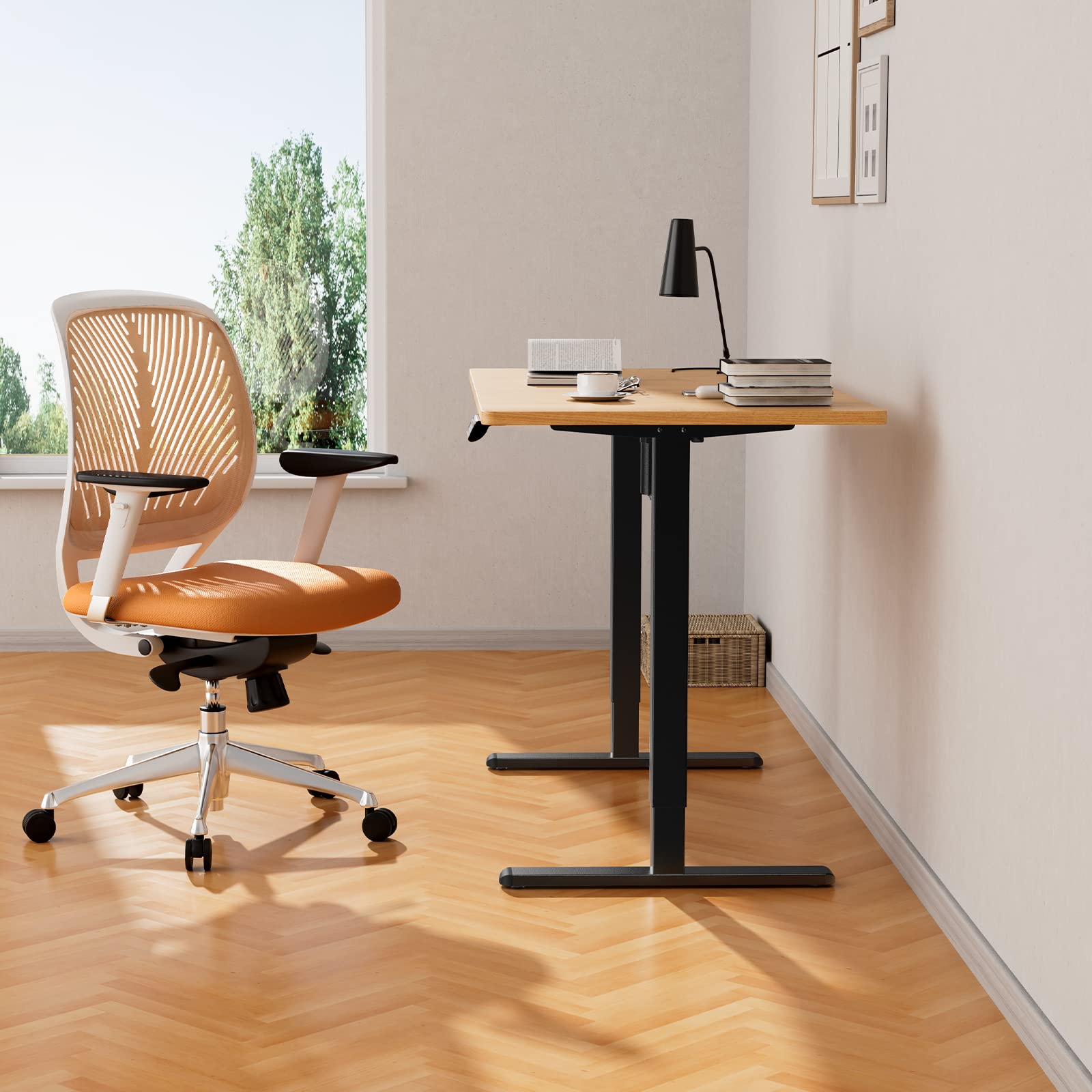 ErGear Electric Standing Desks cadre assis-debout blanc noir 118 cm