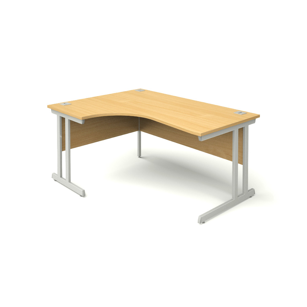 MOBIKA Bureau compact angle gauche pieds métal en L
