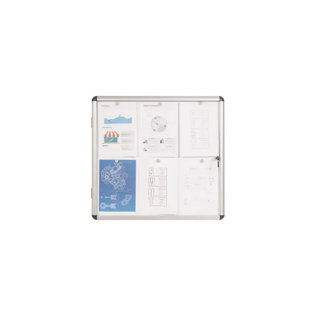 MOBIKA Bureau vitrine affichage intérieur 6 feuilles A4