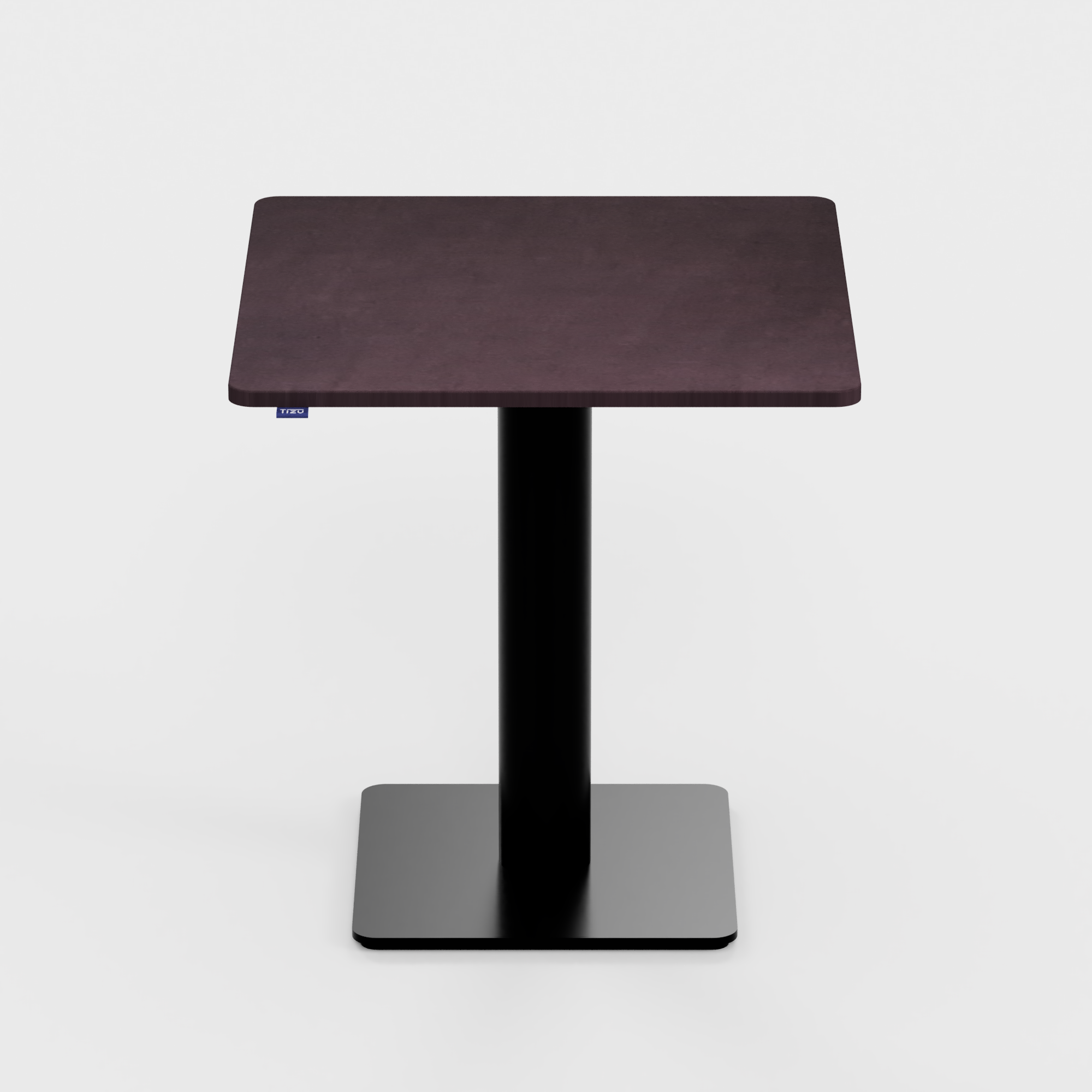 Tizu Montchat table 70x70 cm chocolat NM08 74 cm