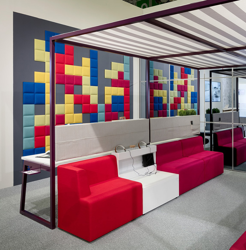 CUF Milano Tetrix Game panneau acoustique bureau