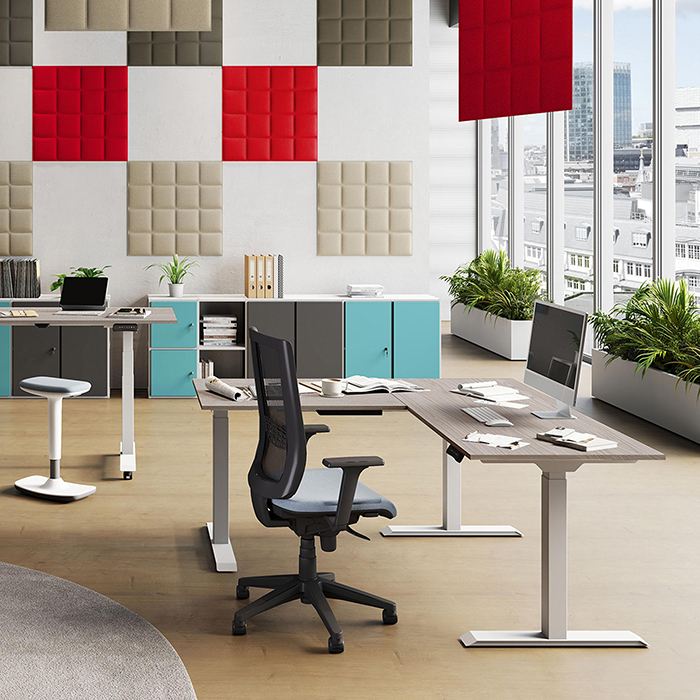 CUF MILANO Bramante Easy-Up bureau réglable extension