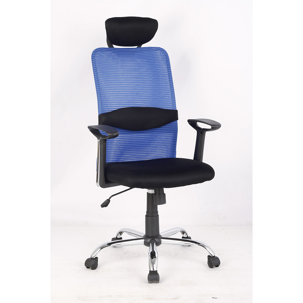MOBIKA Bureau Fauteuil bureau ergonomique têtière accoudoirs fixes noir