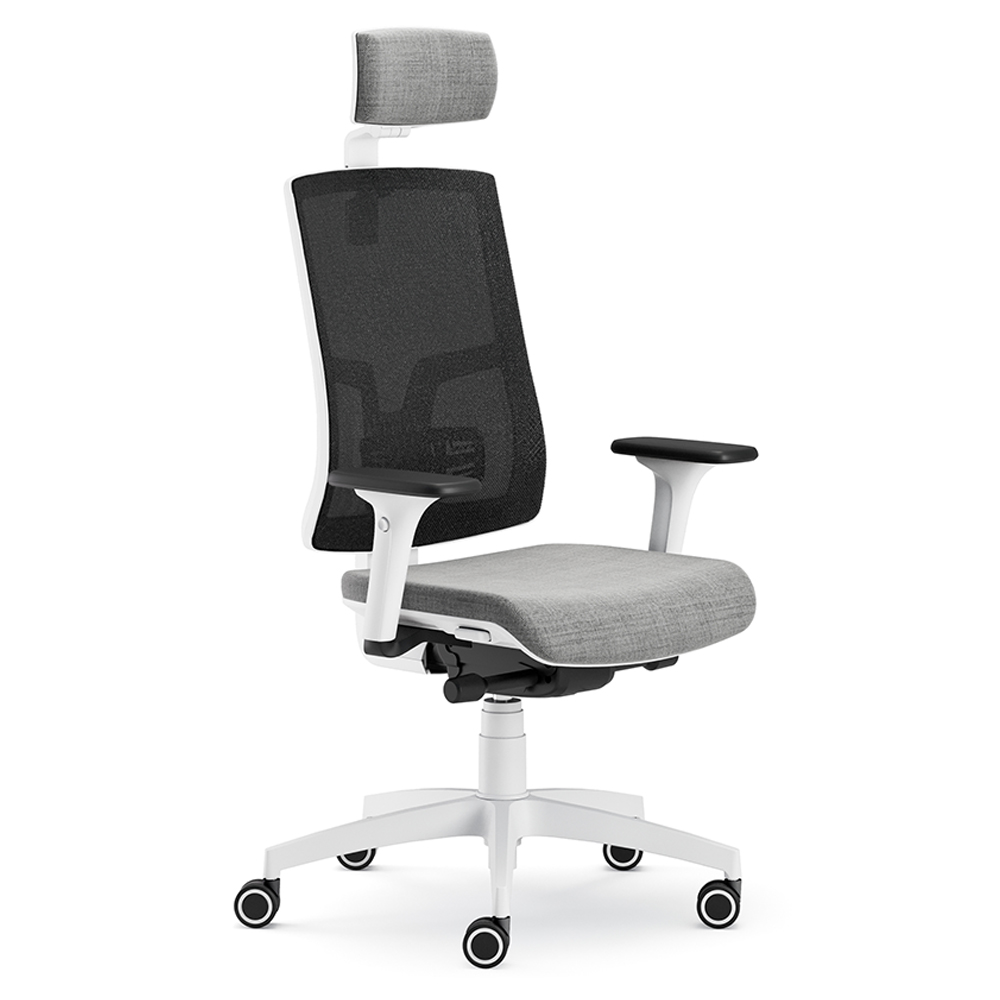 CUF MILANO Oria White Mesh chaise bureau résille blanche