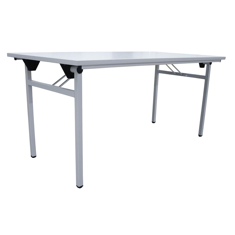 MOBIKA Bureau Table réunion pliante pieds H 160 cm beige grise