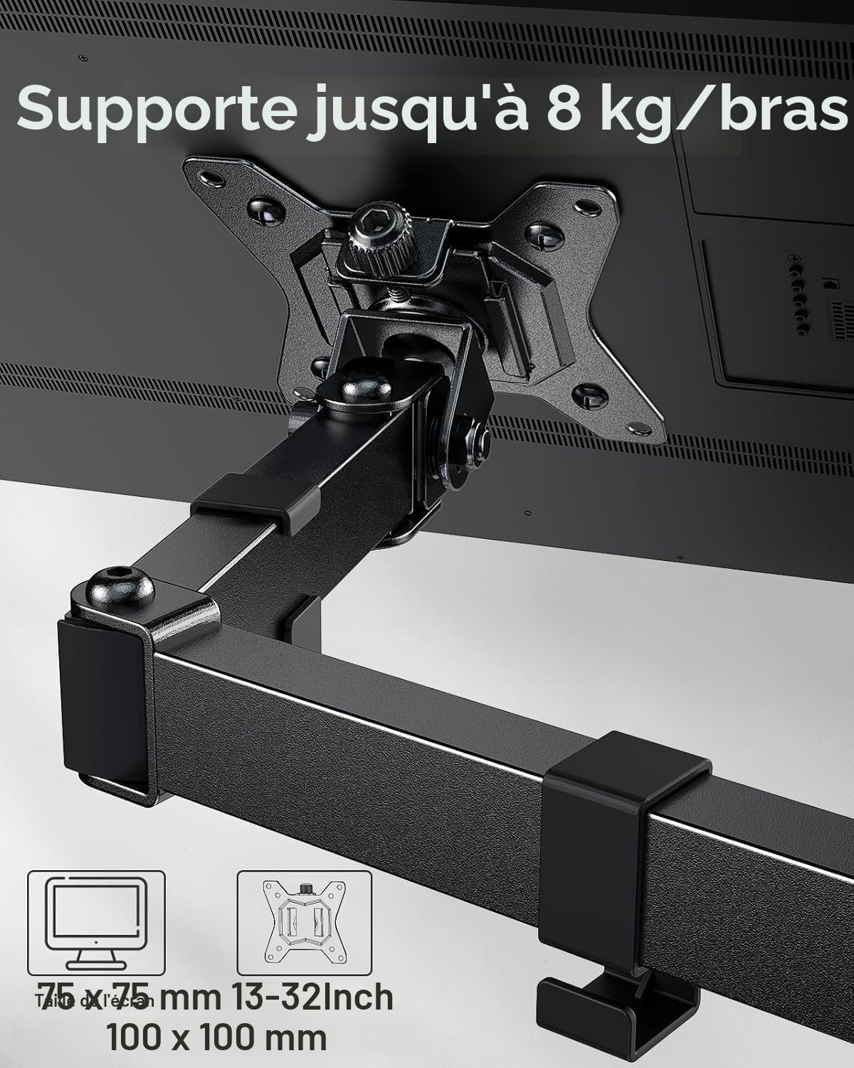 ErGear Monitor Mounts support double ecran 32 pouces