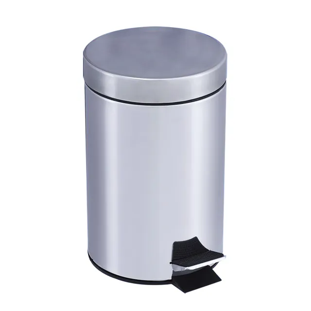 MOBIKA Hygiène poubelle inox 5 L à pédale