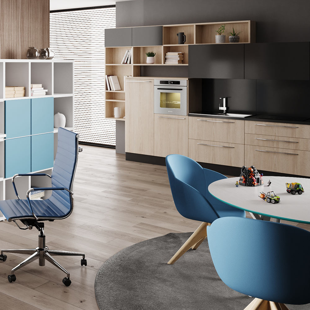 CUF Milano Iris chaise d’attente bureau