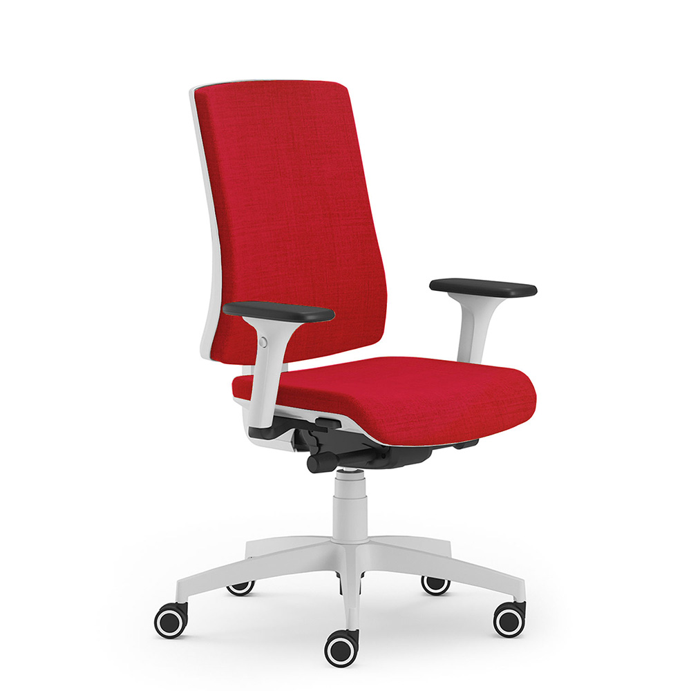 CUF Milano Oria White chaise de bureau blanche ergonomique