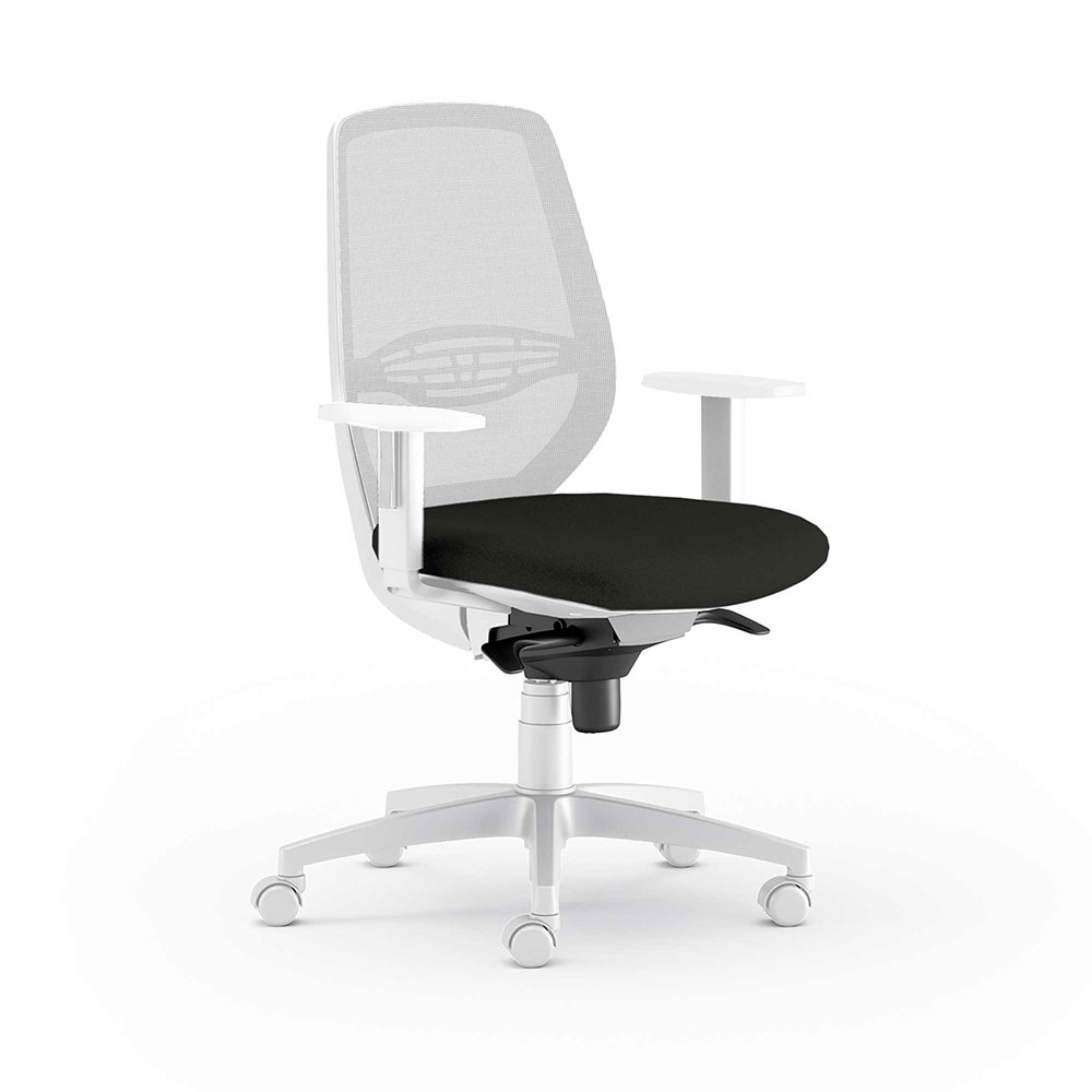 CUF MILANO Muzio White chaise bureau blanche réglable