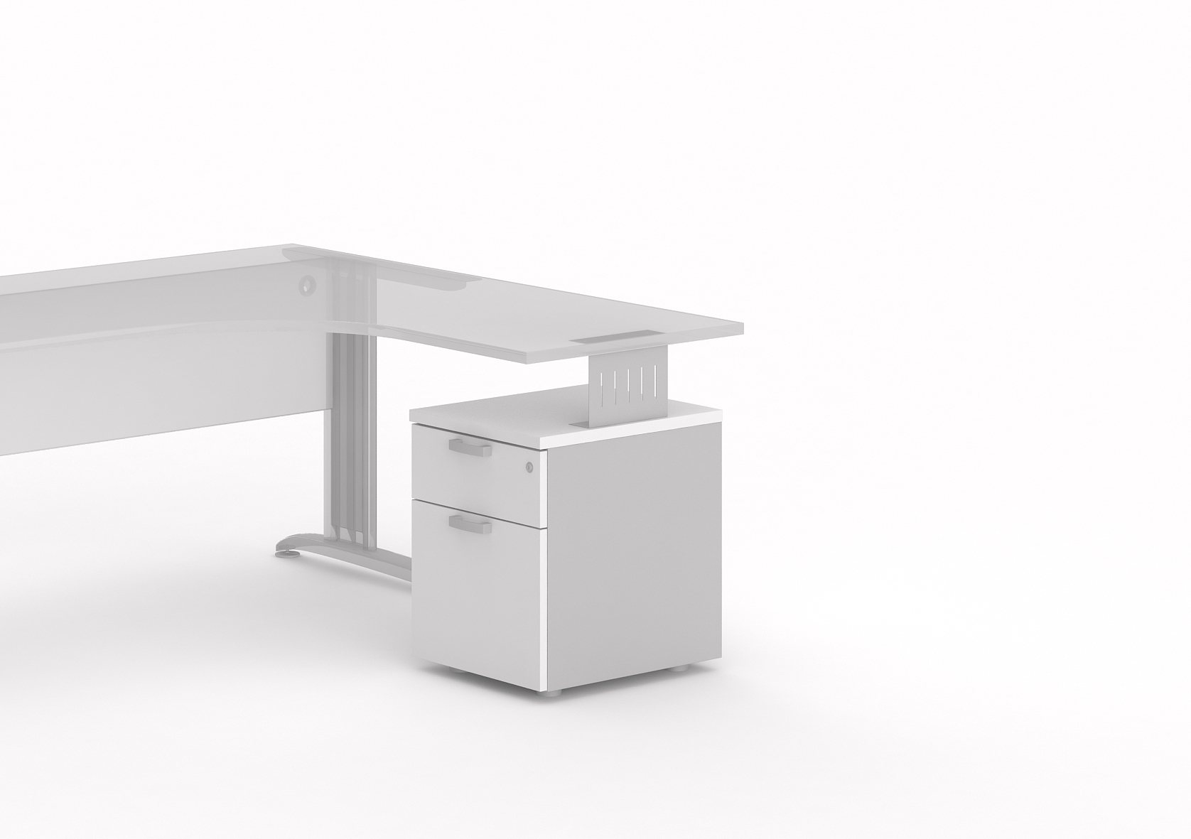 MOBIKA Bureau TONO caisson porteur 1 tiroir bureau