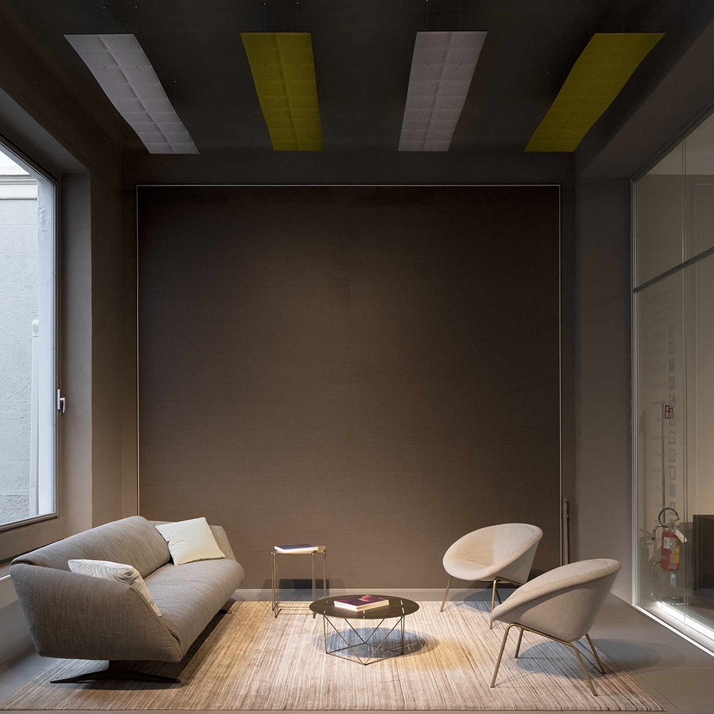 CUF MILANO Tetrix Cloud panneau acoustique suspendu bureau