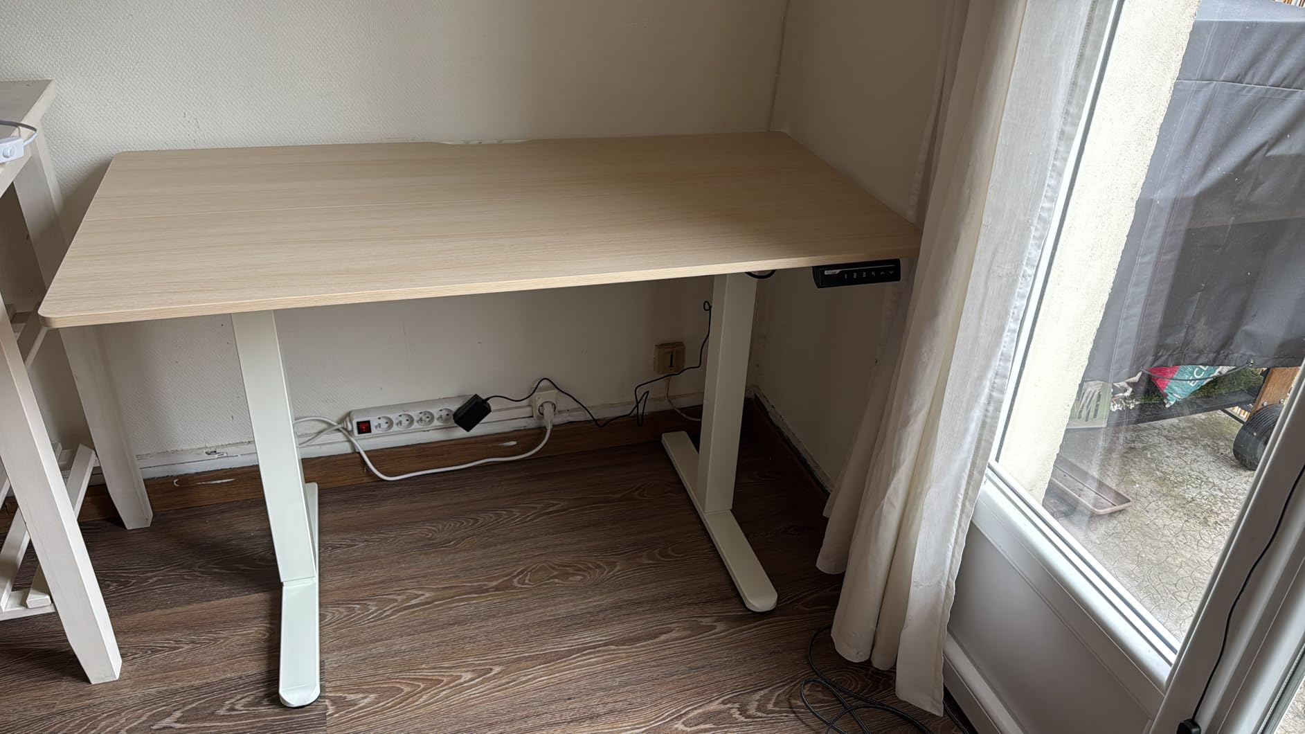 ErGear Electric Standing Desks 100x60 bureau assis-debout blanc 80 kg