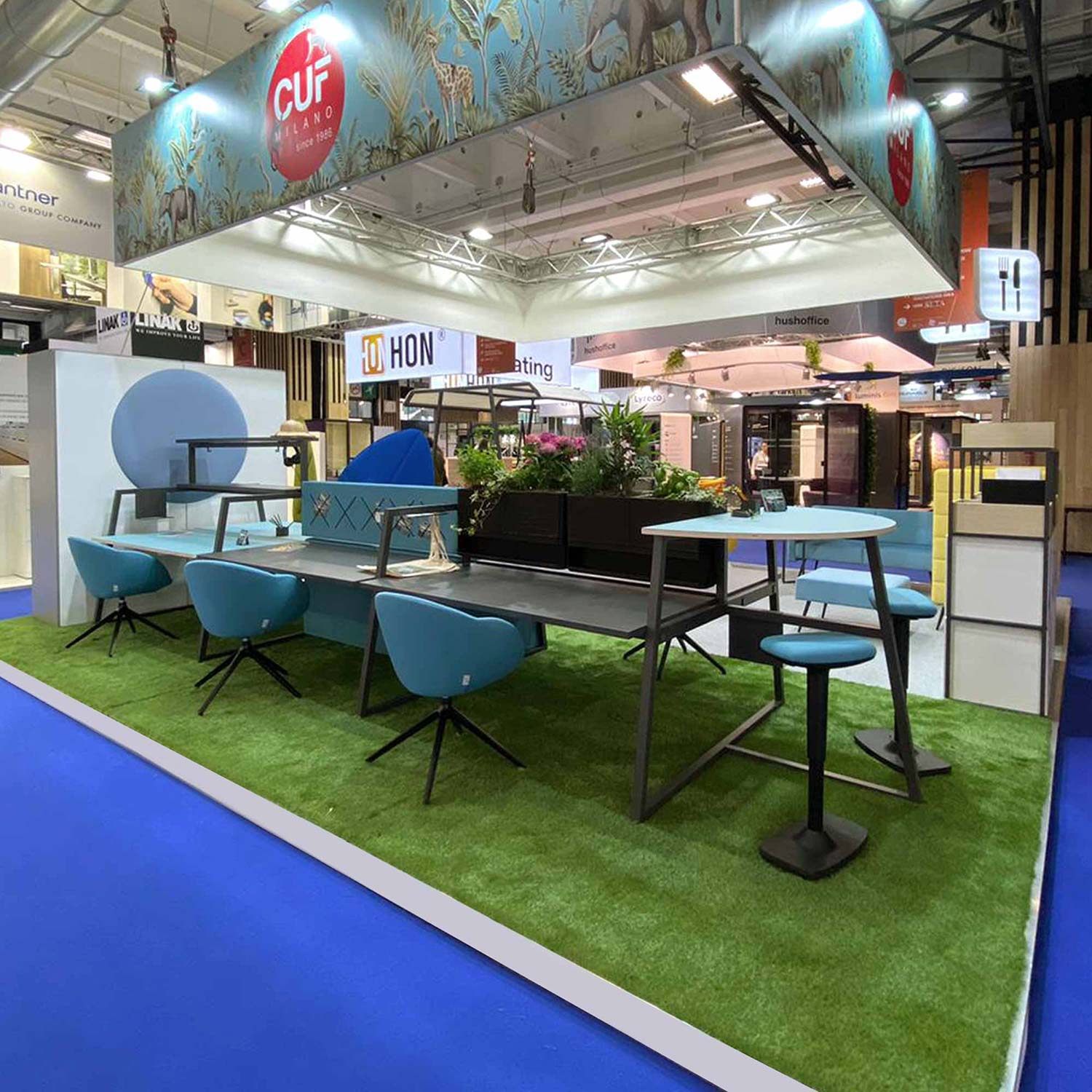 CUF Milano Iris chaise d’attente bureau