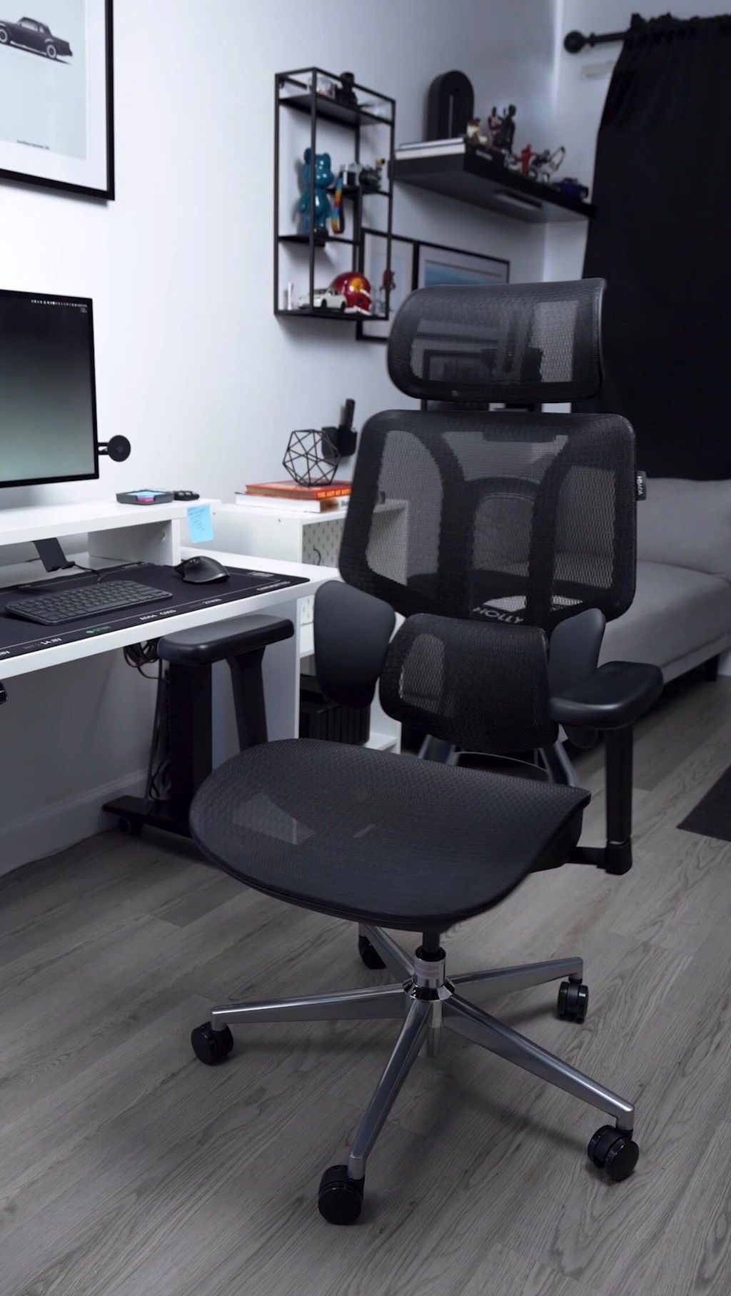 Hbada E3 Air Chaise de bureau rose assise confort