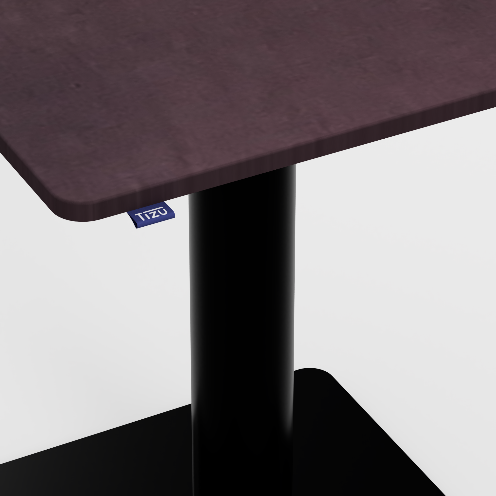 Tizu Montchat table 70x70 cm chocolat NM08 74 cm